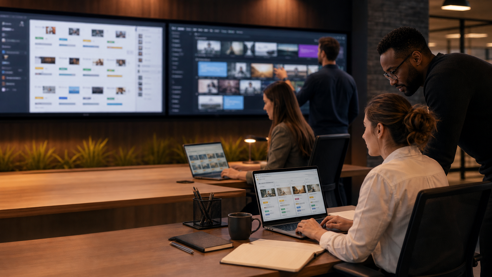 Aurevon digital publishing workflow with approvals, content rights, and campaign records.